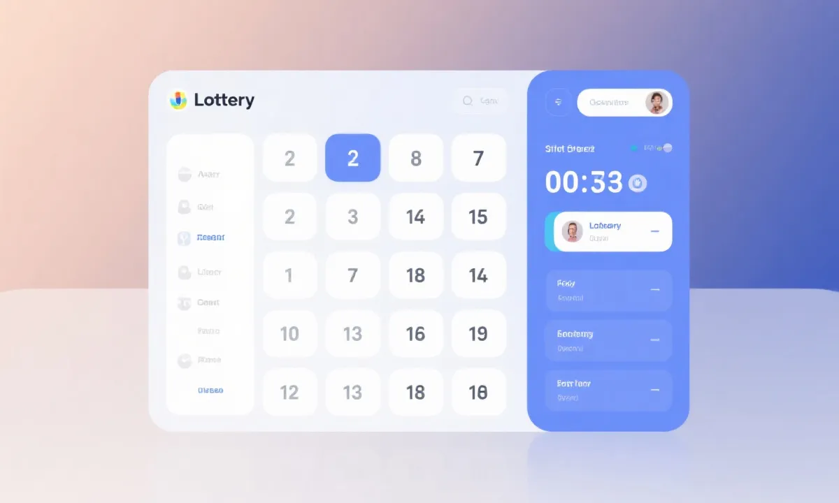 开奖与数据面板示意图