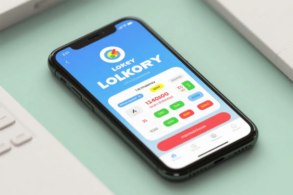 移动端开奖公告界面示例